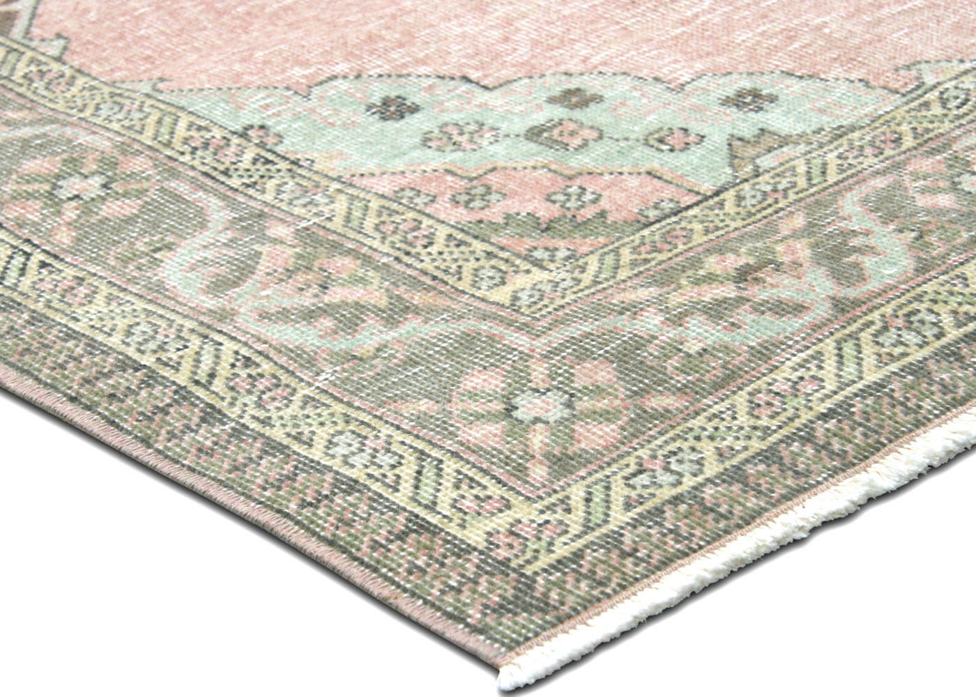 Vintage Turkish Oushak Rug - 4'8" x 13' - 190305