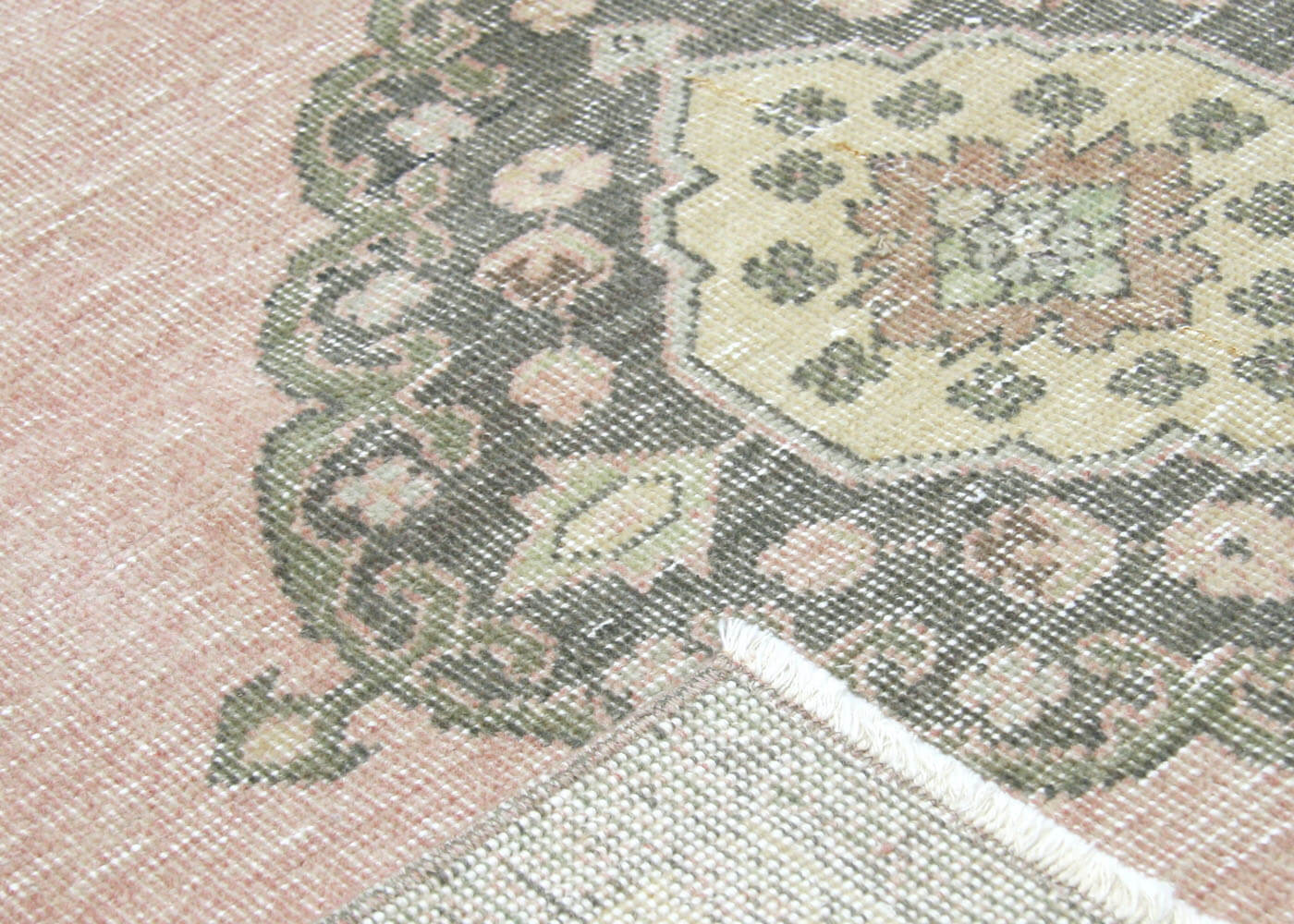 Vintage Turkish Oushak Rug - 4'8" x 13' - 190305