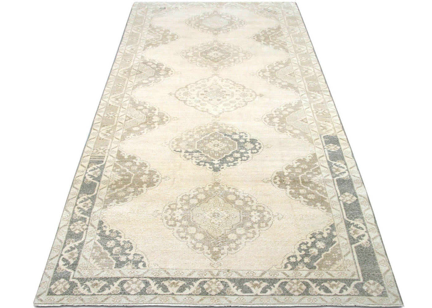 Vintage Turkish Oushak Rug - 4'7" x 12'9" - 190312