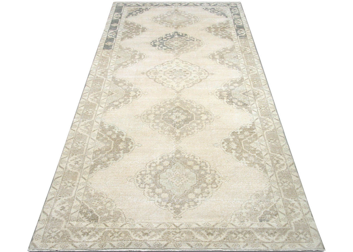 Vintage Turkish Oushak Rug - 4'7" x 12'9" - 190312