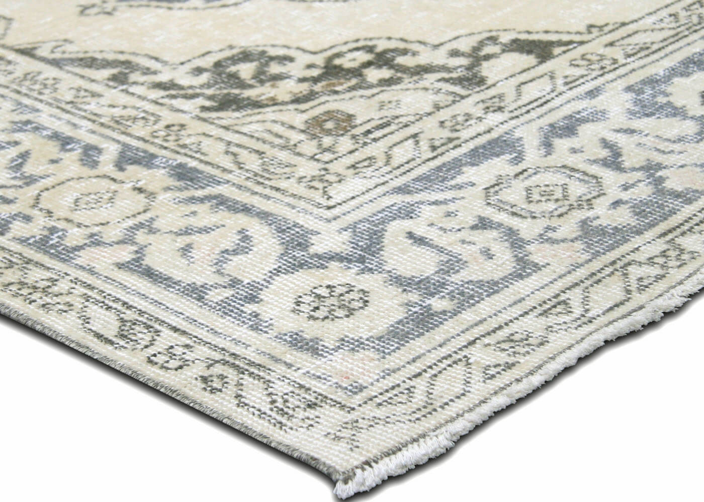 Vintage Turkish Oushak Rug - 4'8" x 12'7" - 190313