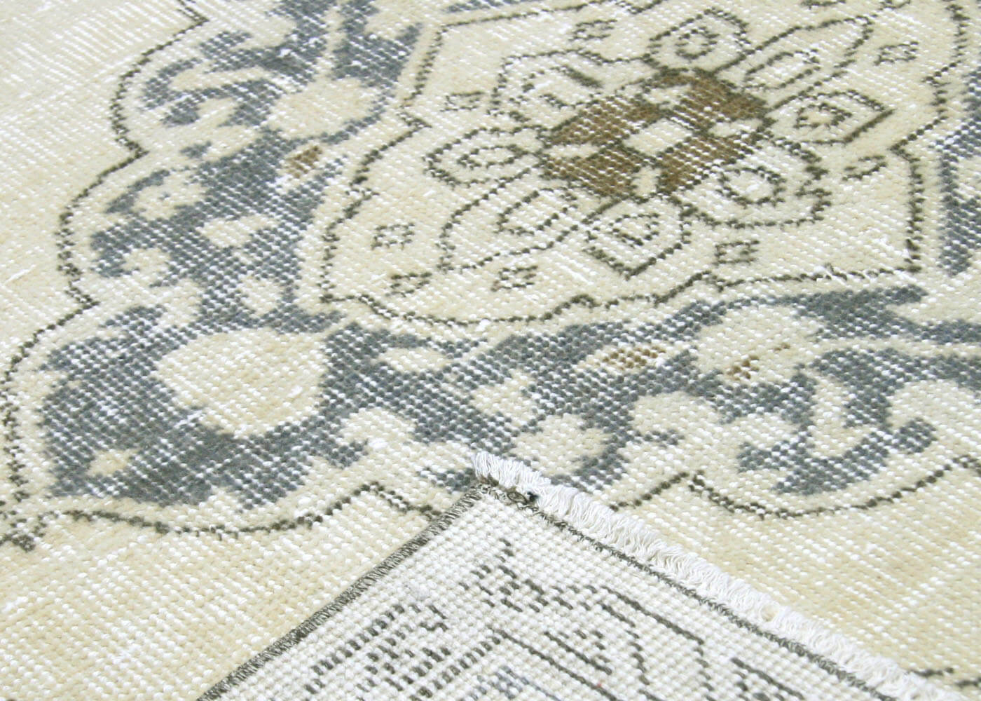 Vintage Turkish Oushak Rug - 4'8" x 12'7" - 190313