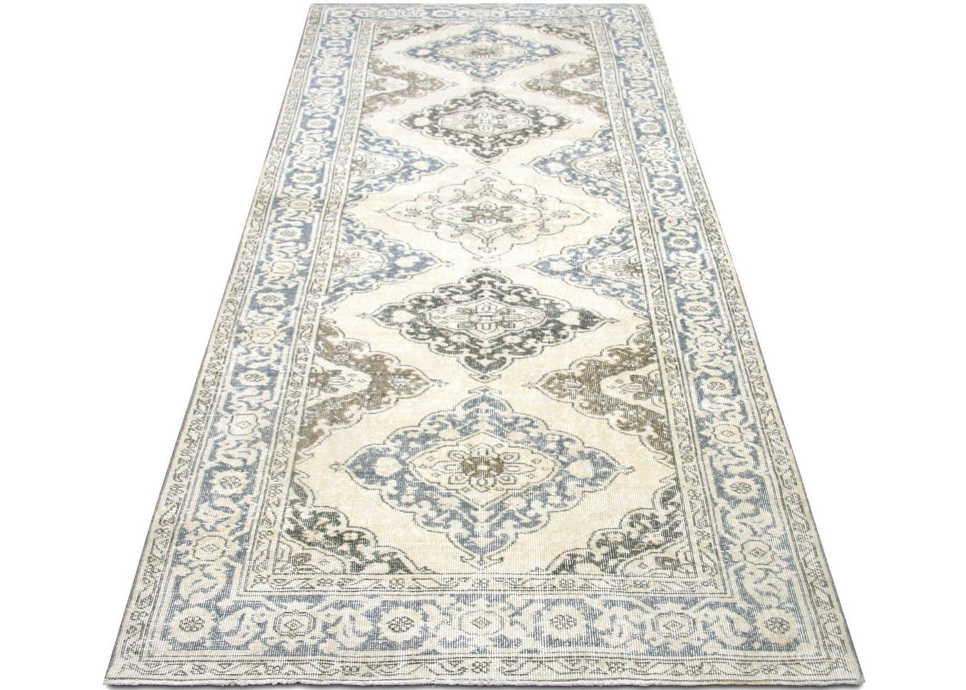 Vintage Turkish Oushak Rug - 4'8" x 12'7" - 190313