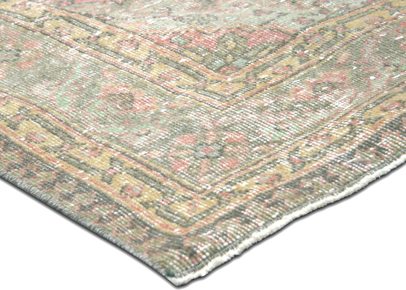 Vintage Turkish Oushak Rug - 4'9" x 12'11" - 190317