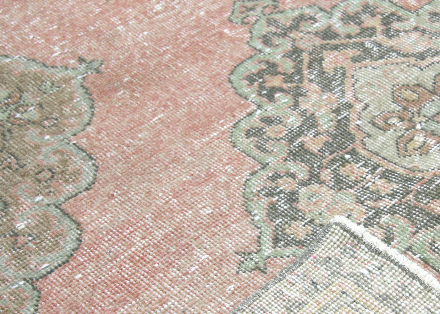 Vintage Turkish Oushak Rug - 4'9" x 12'11" - 190317