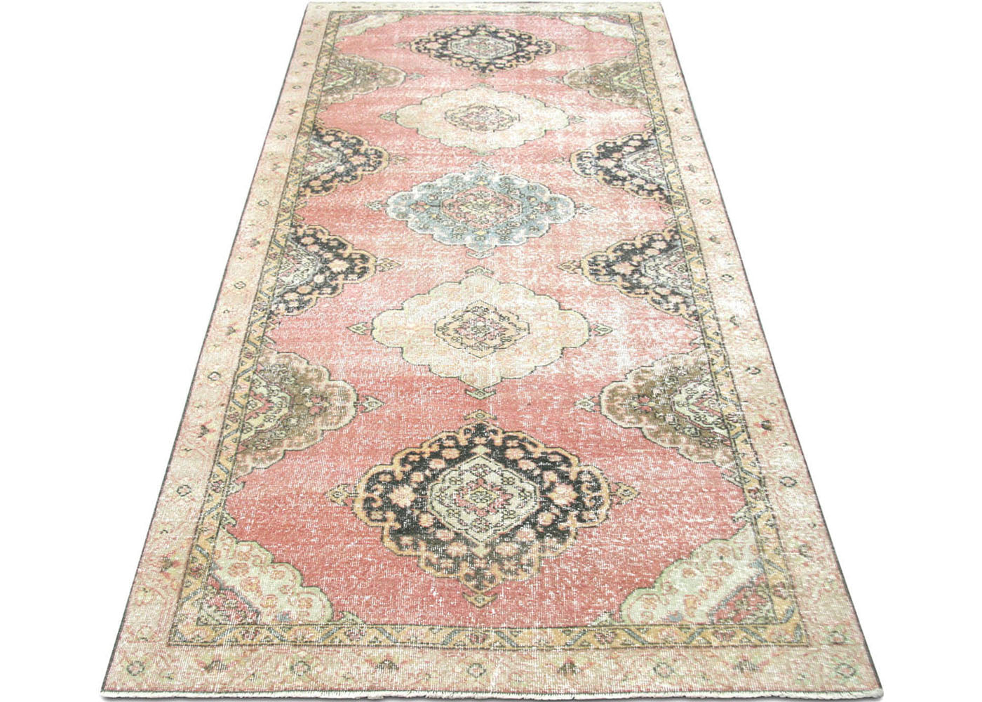 Vintage Turkish Oushak Rug - 4'5" x 11'9" - 190320