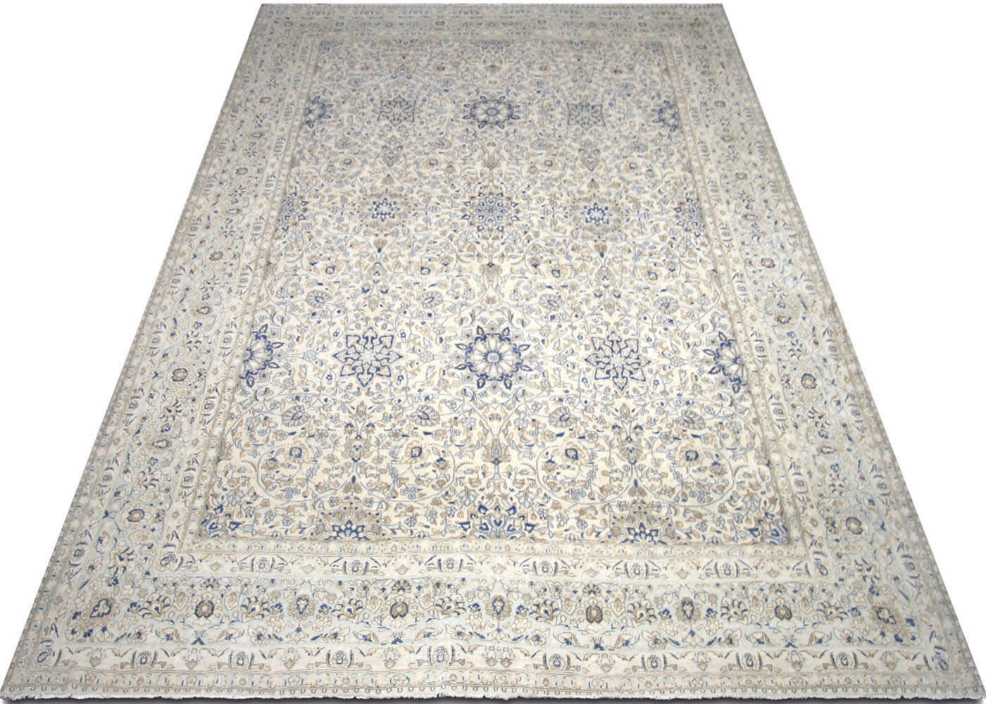 Semi Antique Persian Kerman Rug - 12'8" x 19'8" - 190334