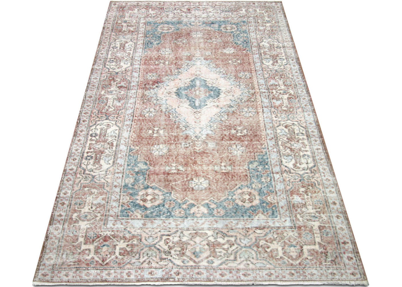 Vintage Turkish Oushak Rug - 4'5" x 8'3" - 190338