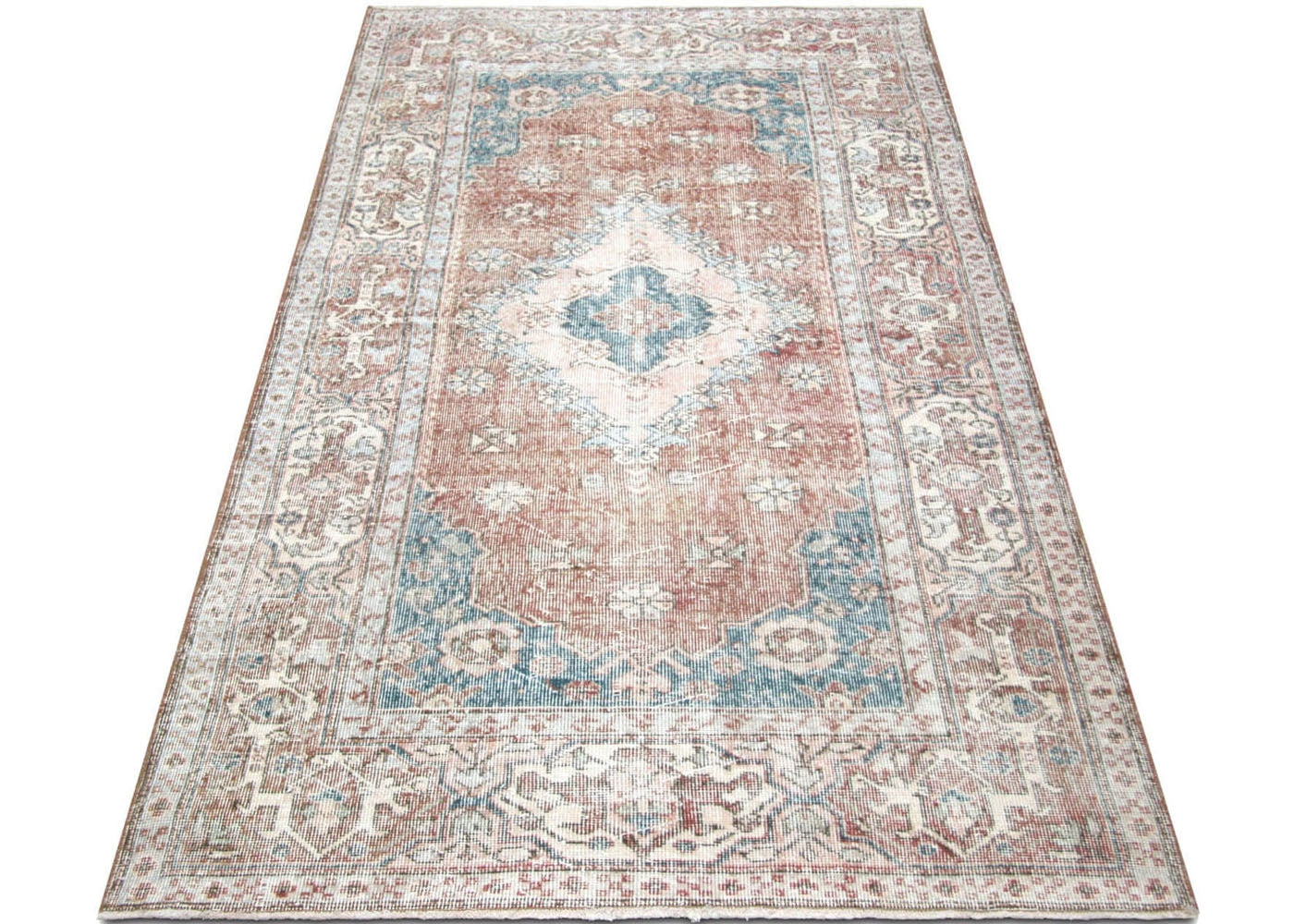 Vintage Turkish Oushak Rug - 4'5" x 8'3" - 190338