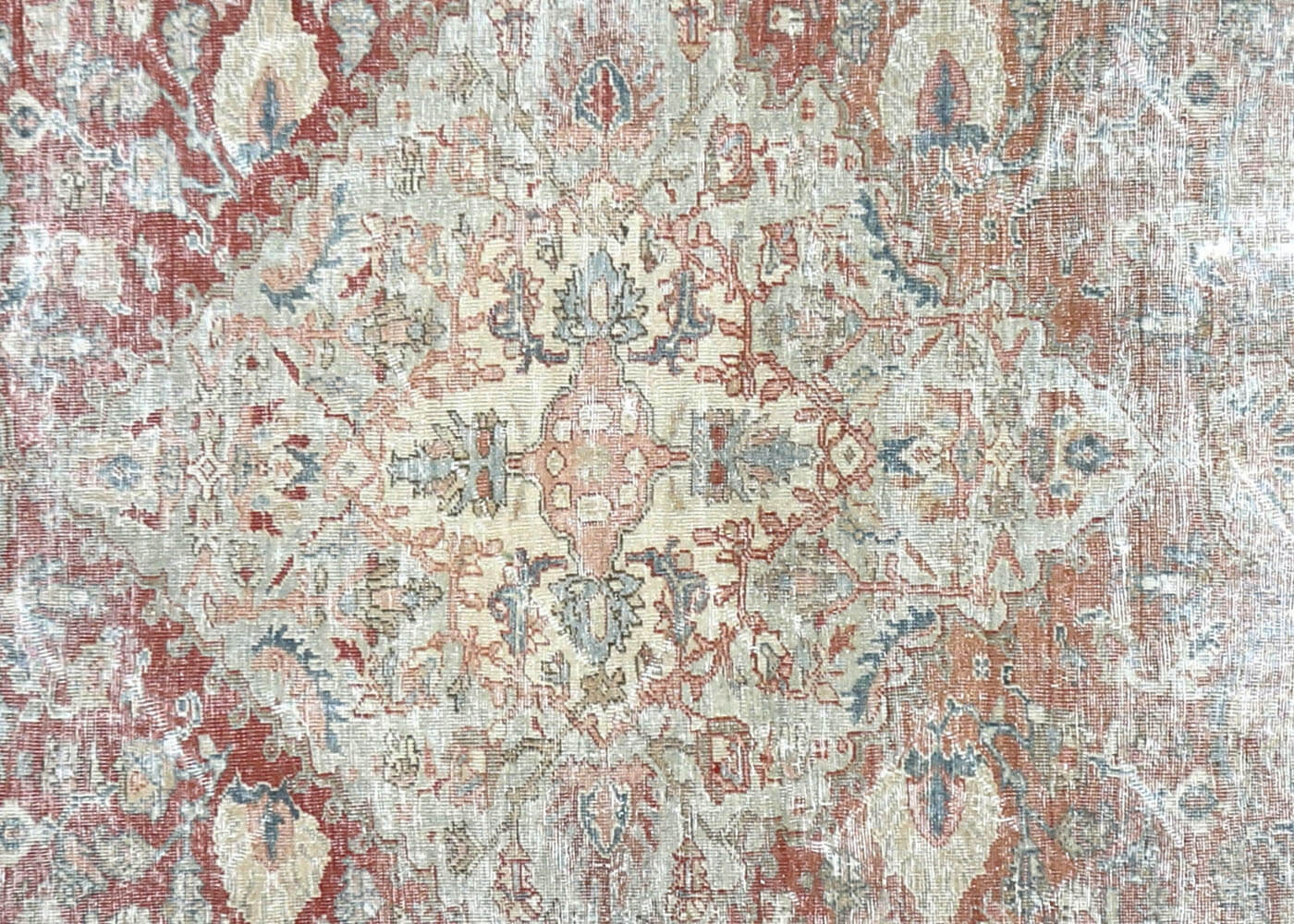 Semi Antique Persian Mahal Rug - 10'8" x 14'1" - 190519