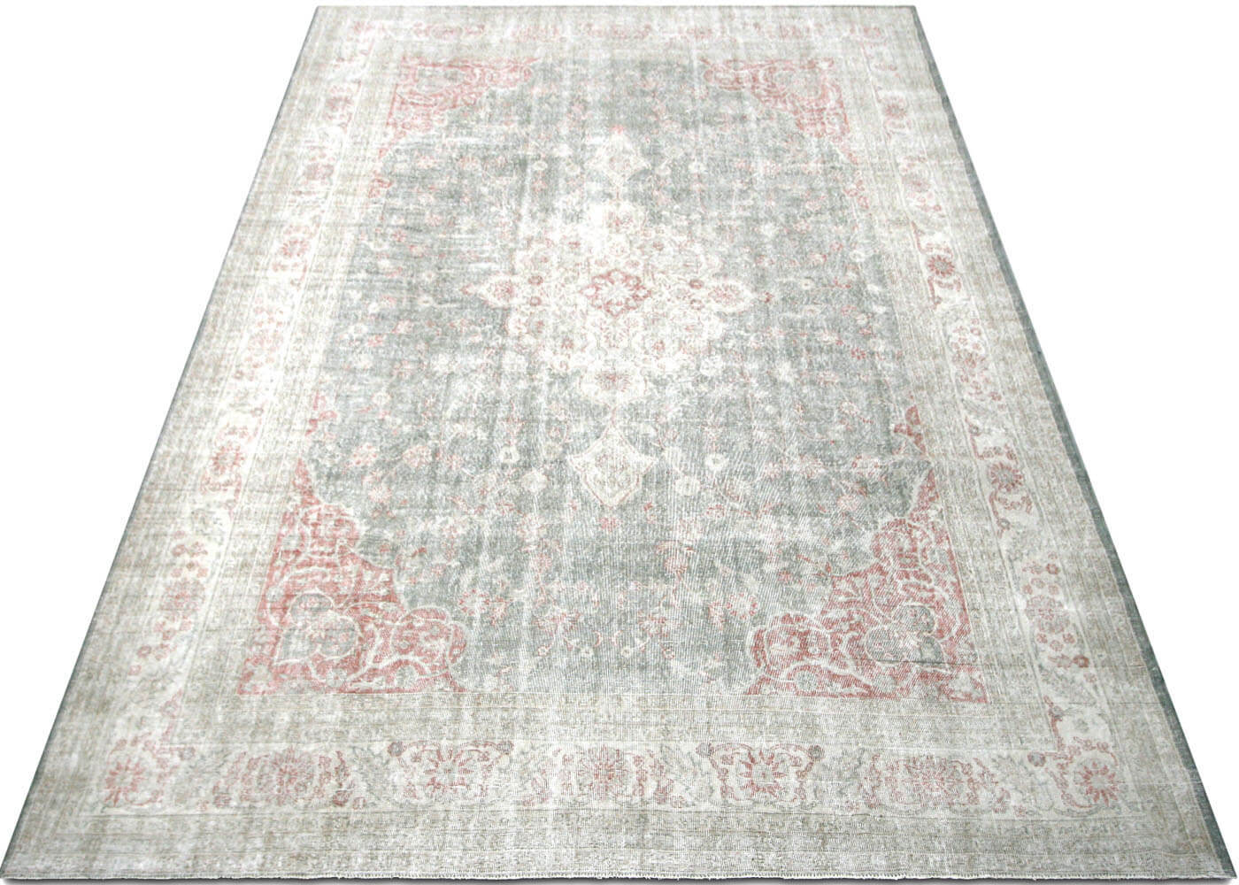 Vintage Turkish Oushak Rug - 8'11" x 12'7" - 190552