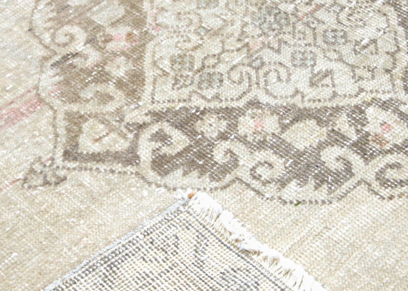 Vintage Turkish Oushak Rug - 4'9" x 13' - 190567