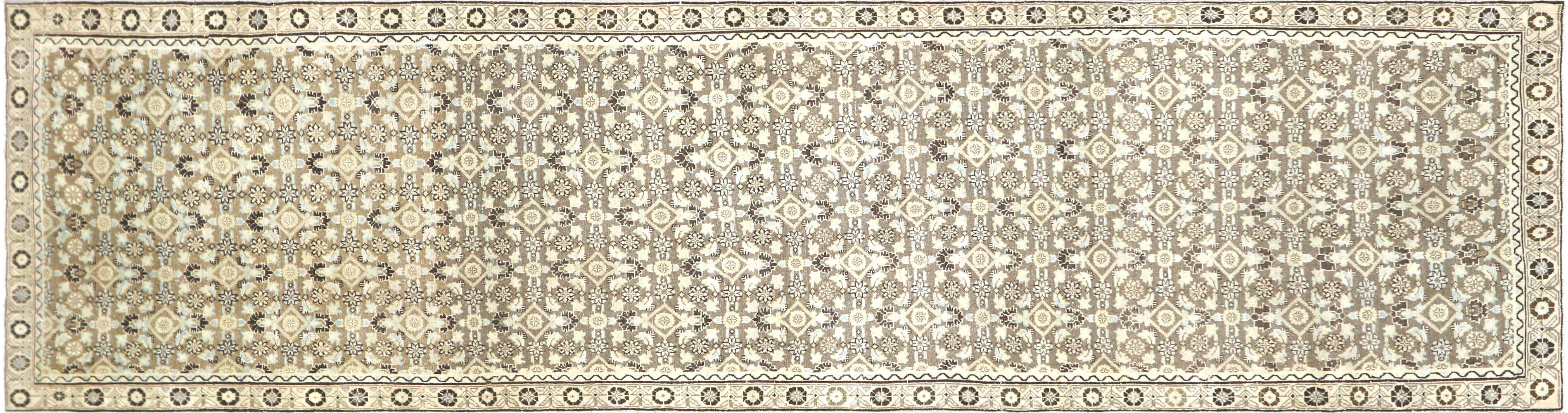Semi Antique Persian Melayer Runner - 3'3" x 12'3" - 190585