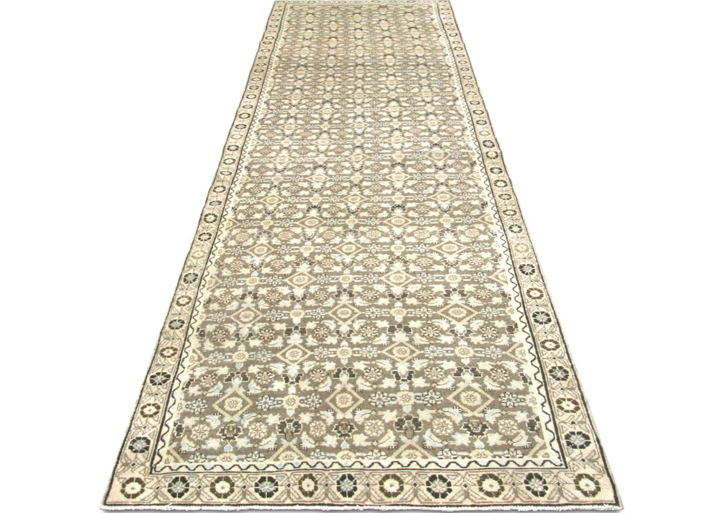 Semi Antique Persian Melayer Runner - 3'3" x 12'3" - 190585
