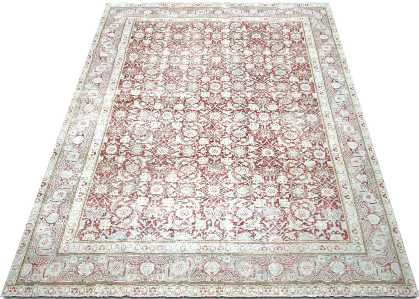 Semi Antique Persian Tabriz Rug - 8'3" x 11'4" - 190594