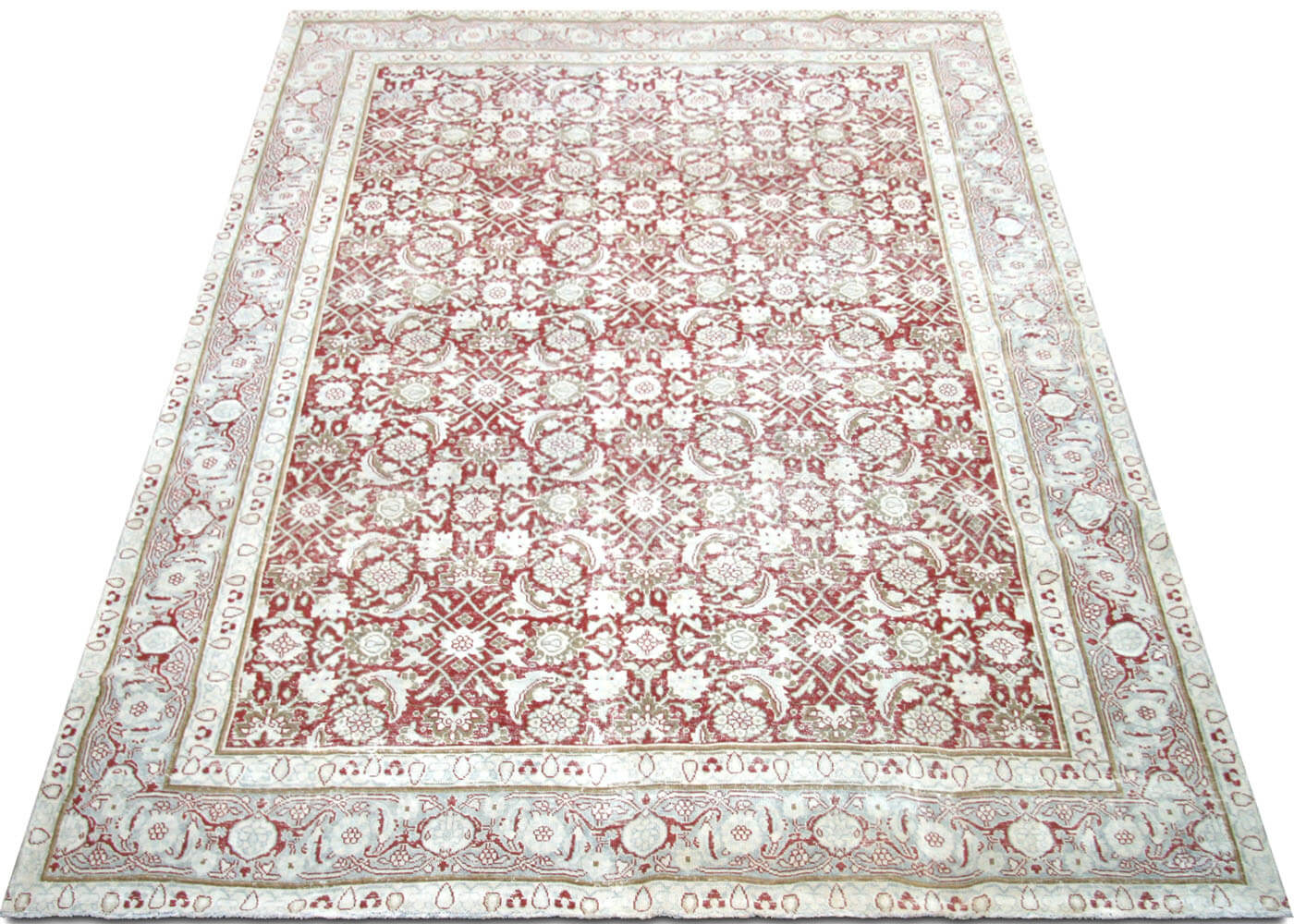 Semi Antique Persian Tabriz Rug - 8'3" x 11'4" - 190594