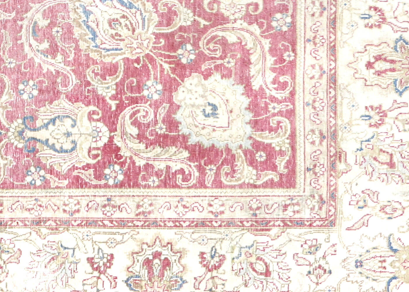 Semi Antique Persian Tabriz Rug - 9'10" x 12'7" - 190712