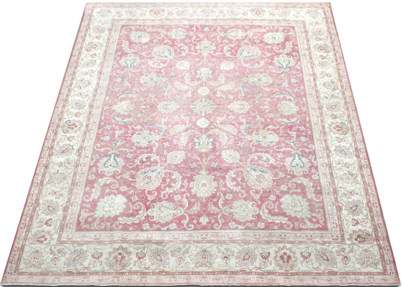 Semi Antique Persian Tabriz Rug - 9'10" x 12'7" - 190712