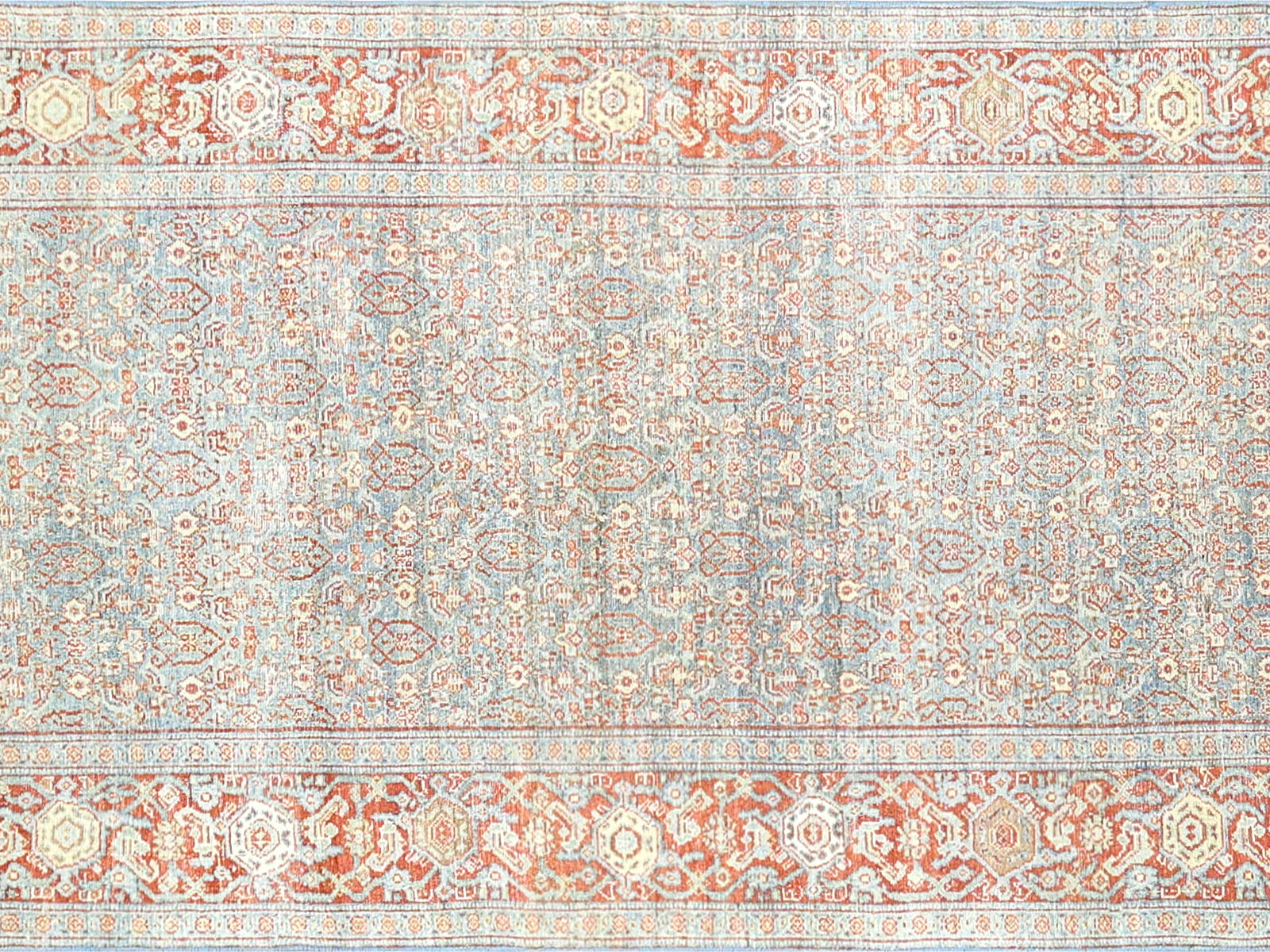 Semi Antique Persian Melayer Runner - 3'6" x 19'3"