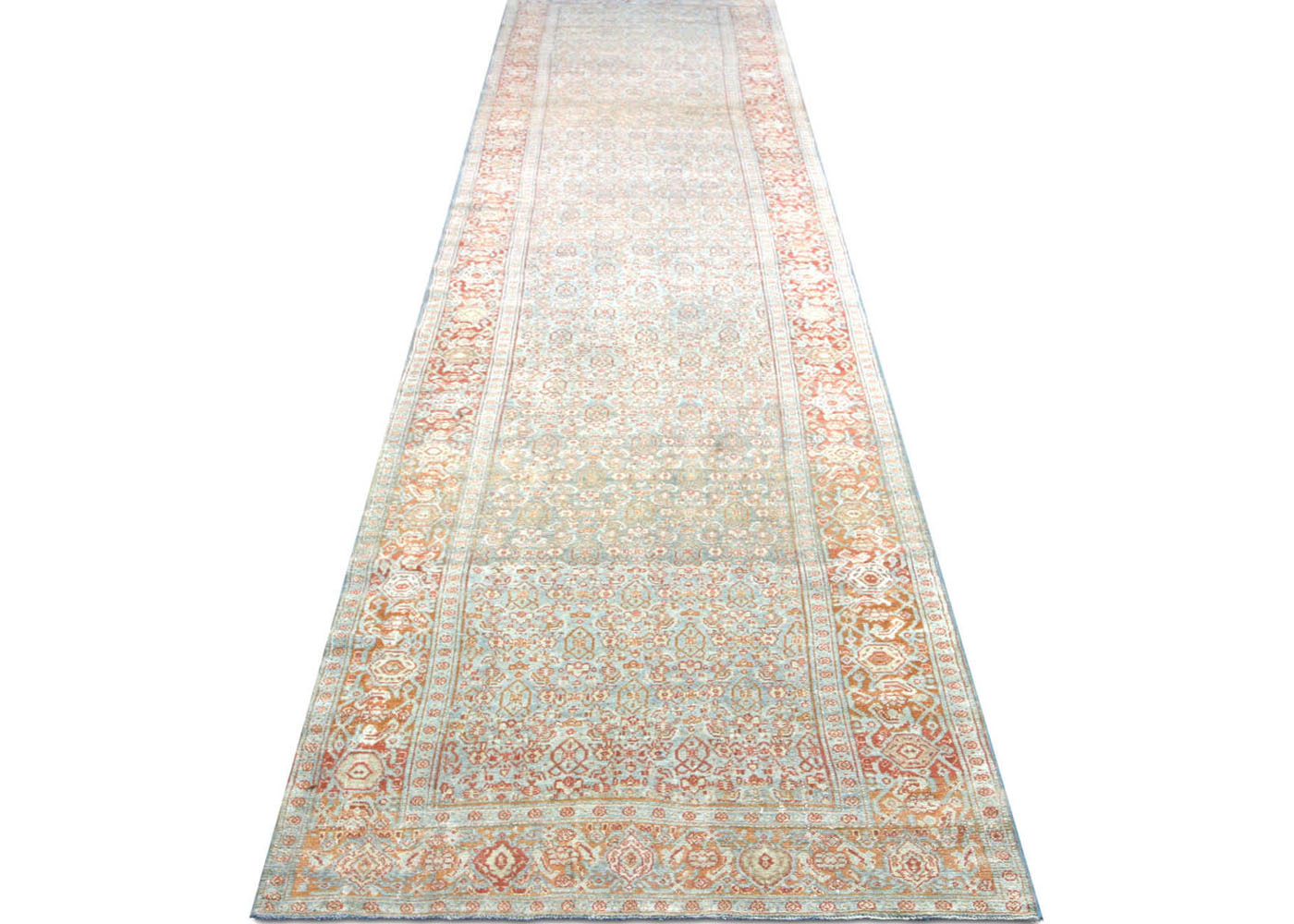 Semi Antique Persian Melayer Runner - 3'6" x 19'3" - 190716