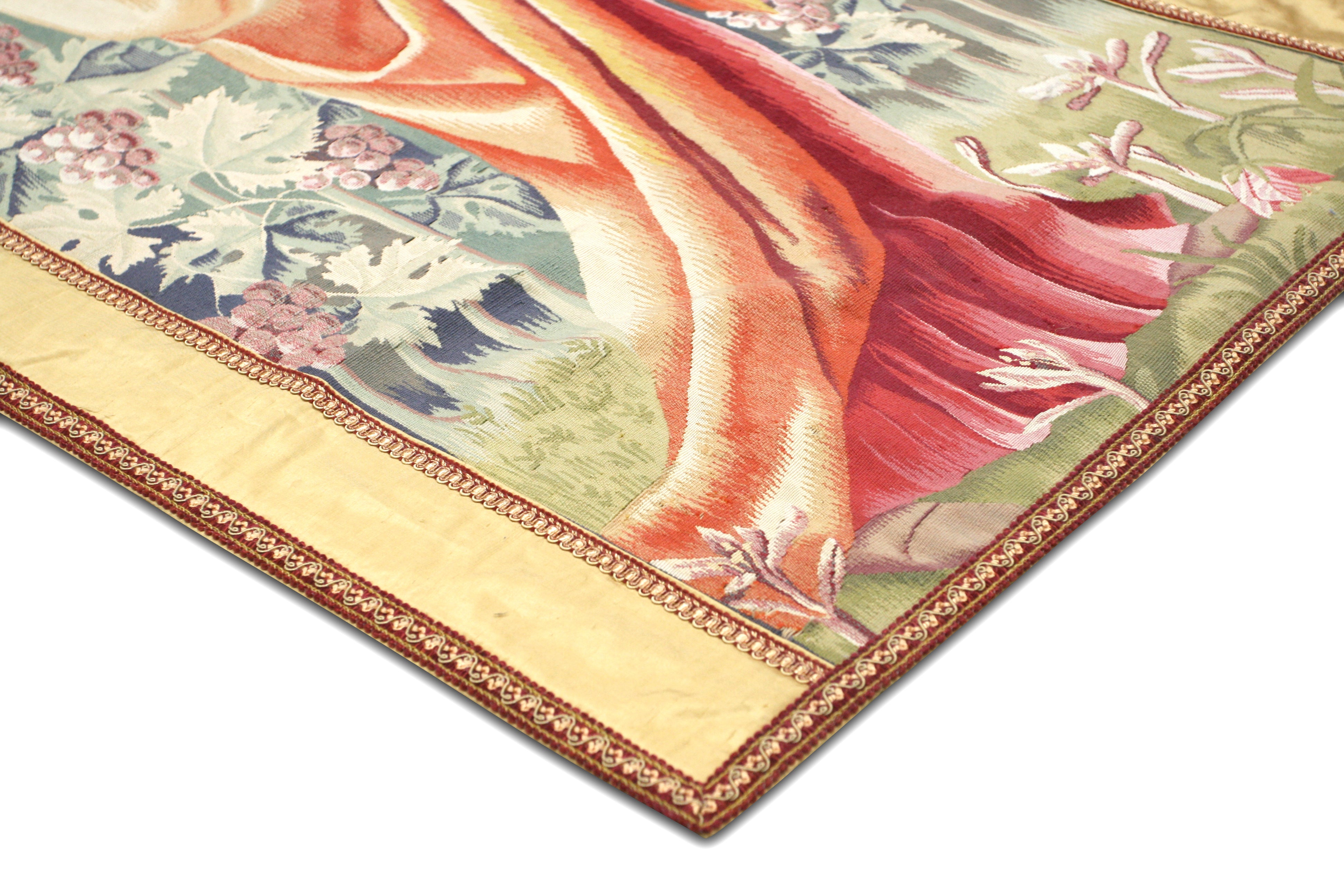 Vintage French Aubusson Tapestry - 2'5" x 4'4" - 190928