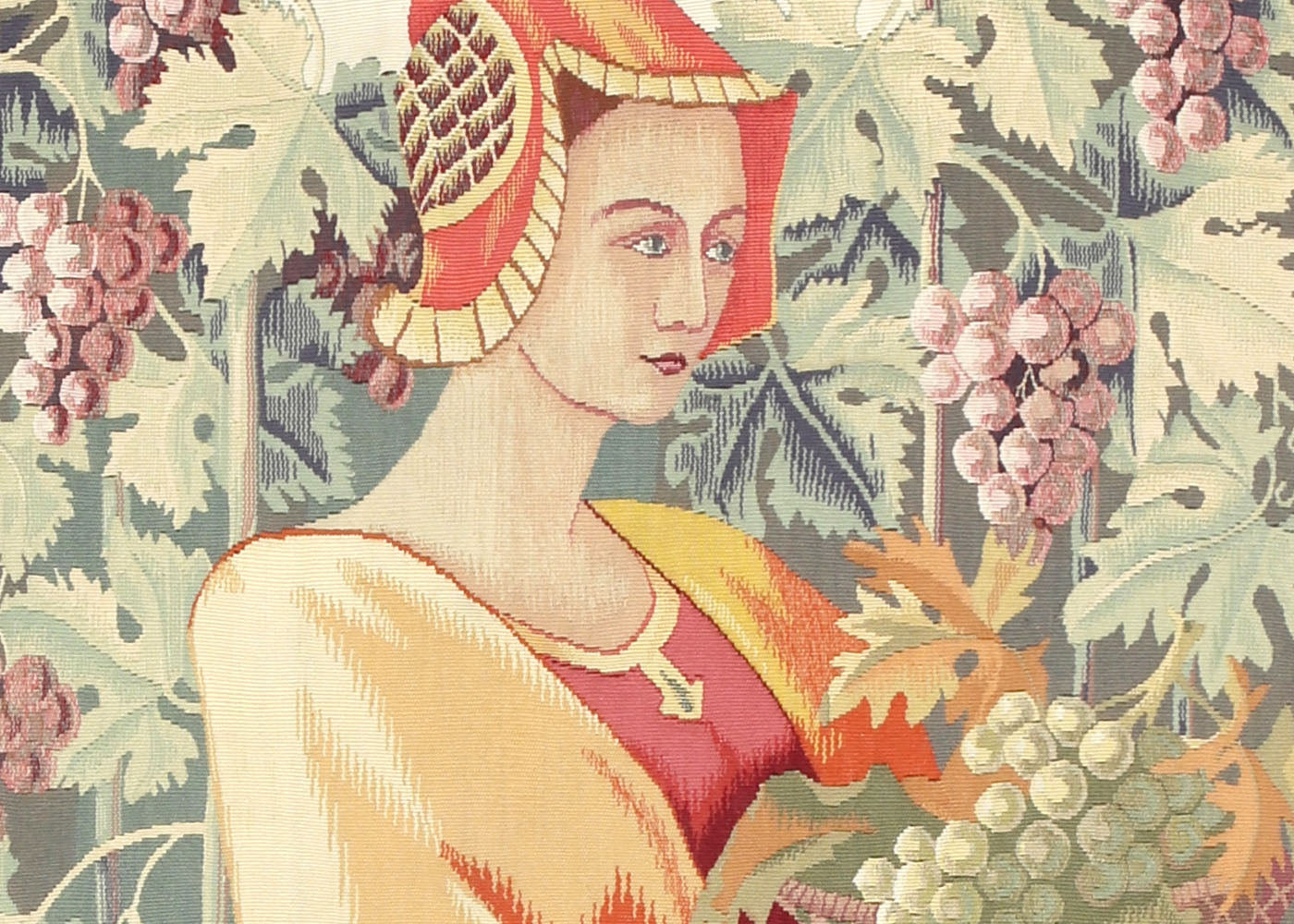 Vintage French Aubusson Tapestry - 2'5" x 4'4" - 190928