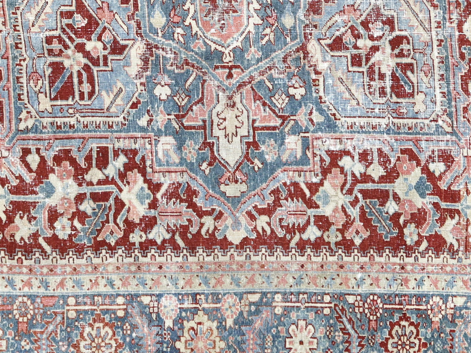 Semi Antique Persian Heriz Rug- 9'6" x 13'2"