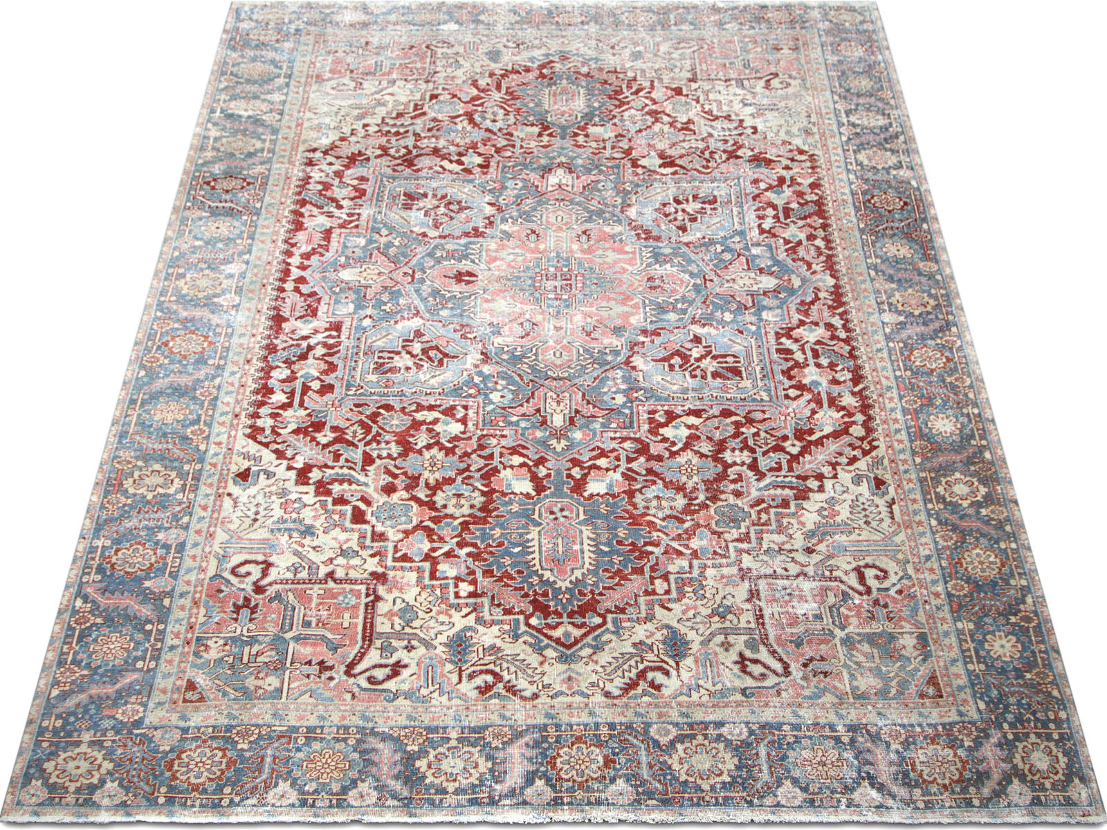 Semi Antique Persian Heriz Rug- 9'6" x 13'2"