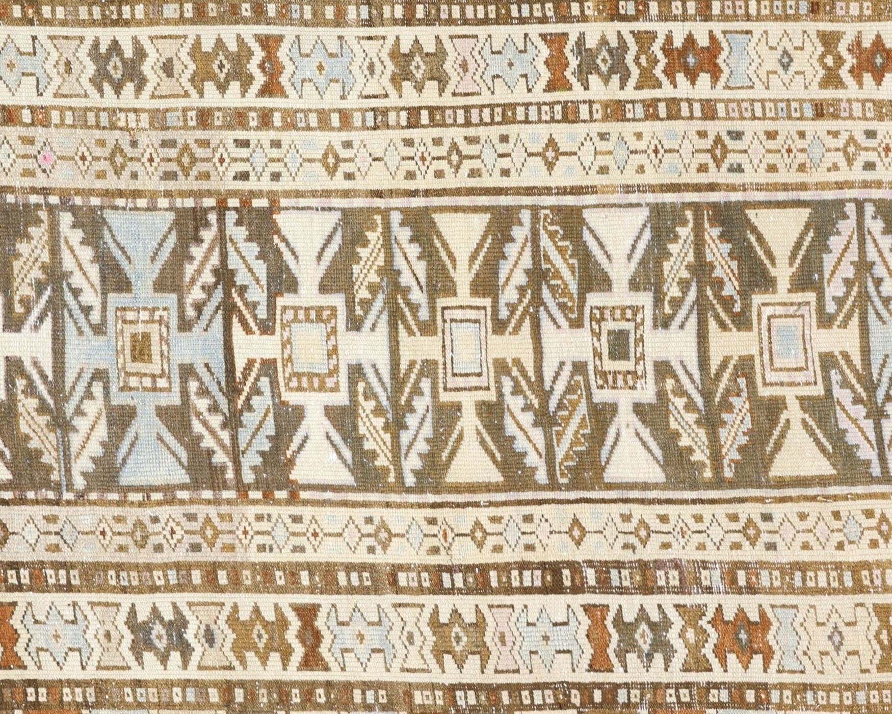 Semi Antique Persian Melayer Runner - 3'5" x 12'5"