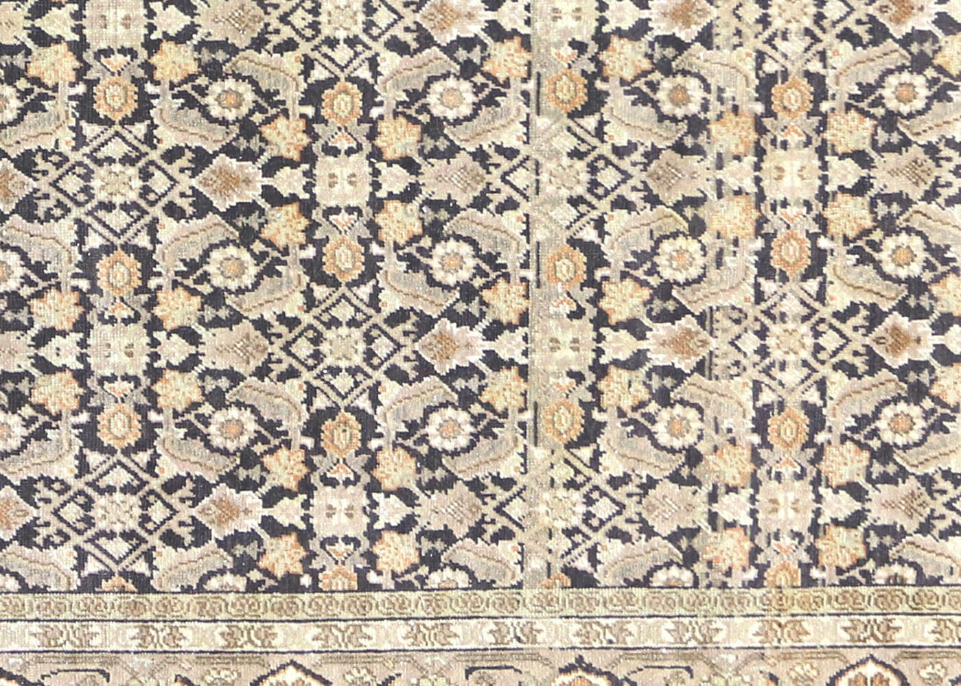 Semi Antique Persian Tabriz Rug - 7'5" x 10'11" - 201007