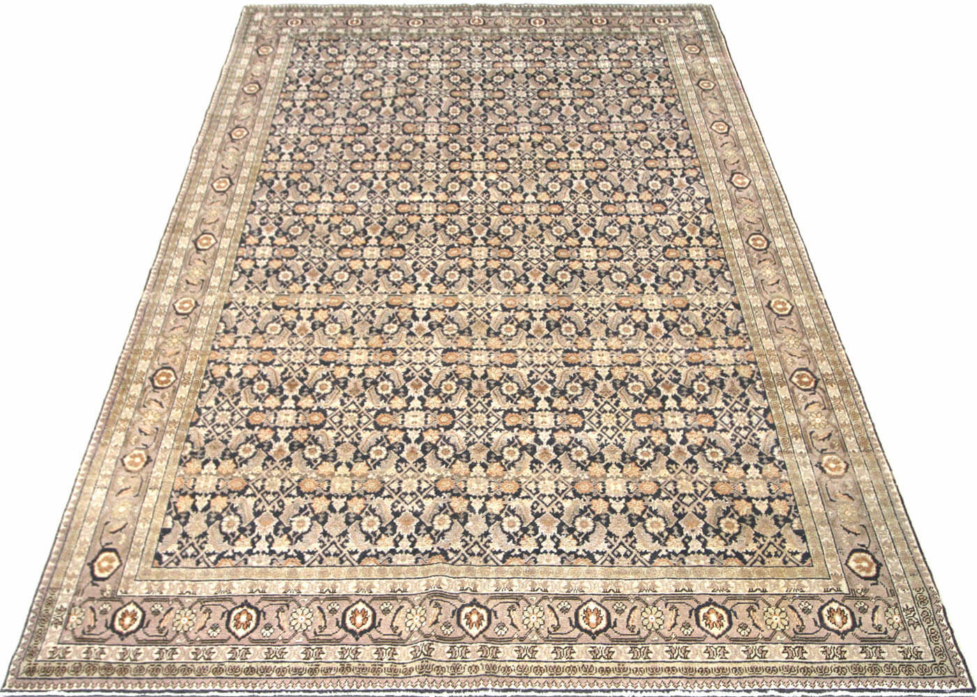 Semi Antique Persian Tabriz Rug - 7'5" x 10'11" - 201007