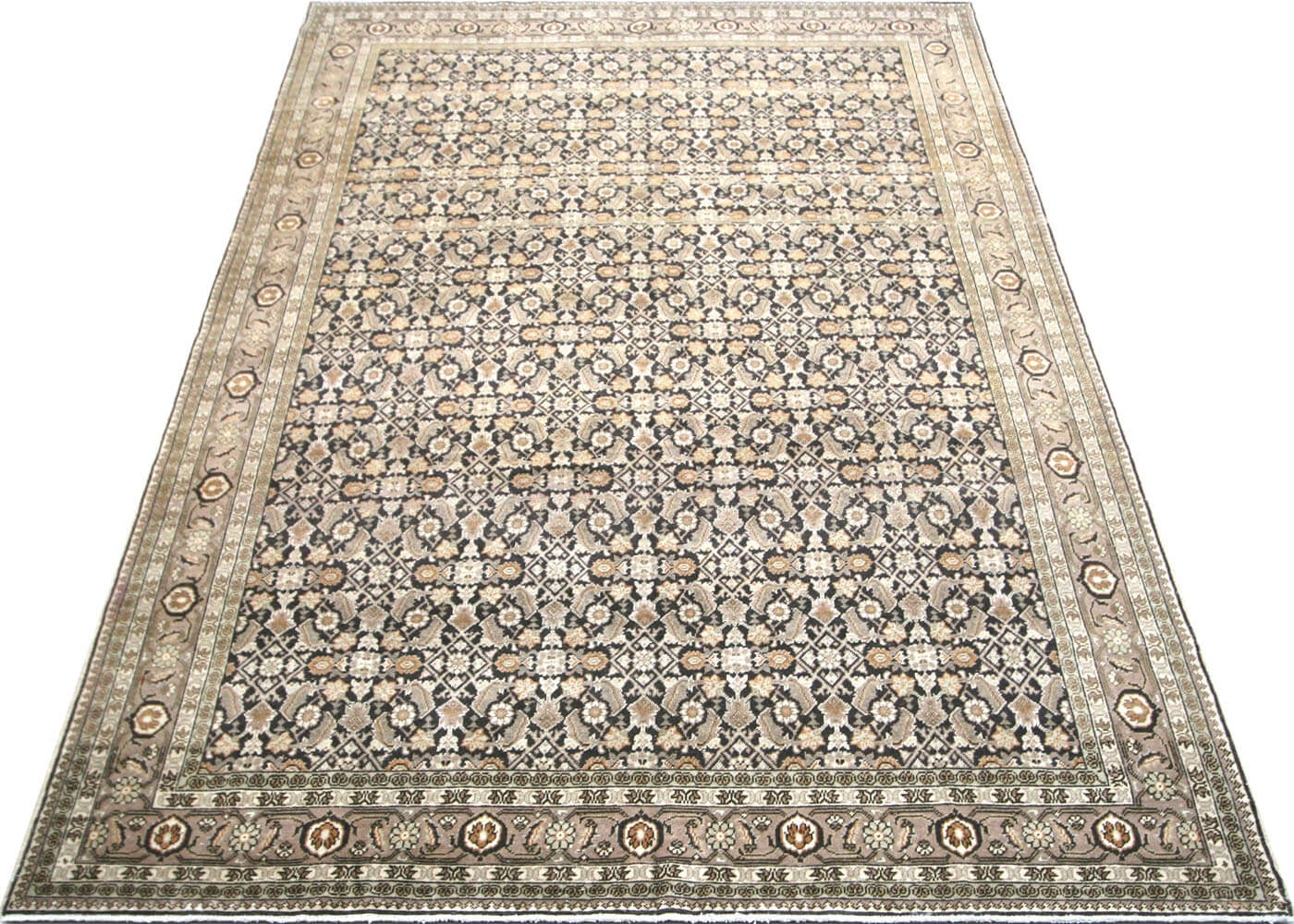 Semi Antique Persian Tabriz Rug - 7'5" x 10'11" - 201007