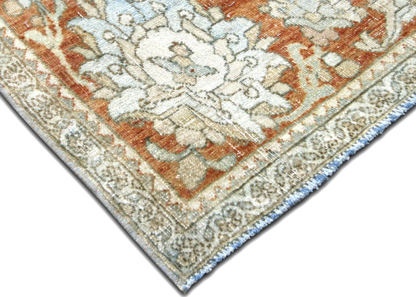 Semi Antique Persian Kerman Rug - 6'8" x 9'6" - 201010