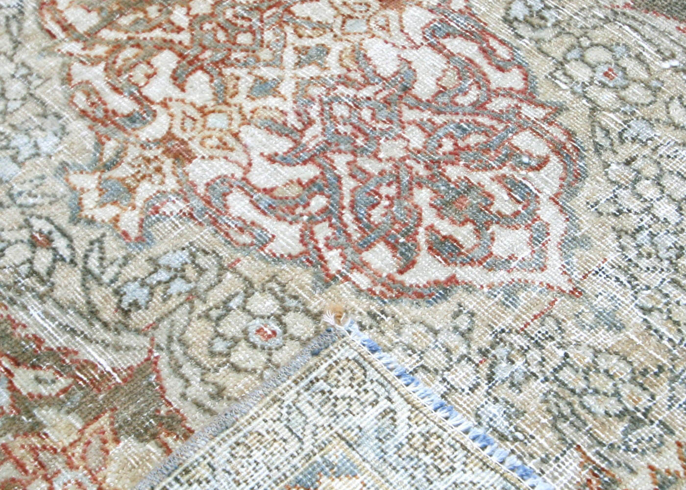 Semi Antique Persian Kerman Rug - 6'8" x 9'6" - 201010
