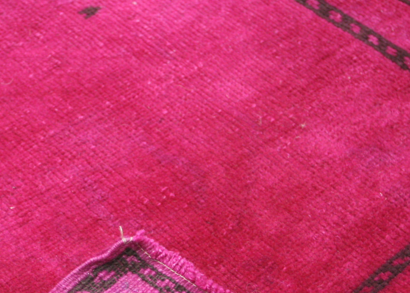 Vintage Turkish OverDyed Yastic - 1'9" x 3'8" - 201017