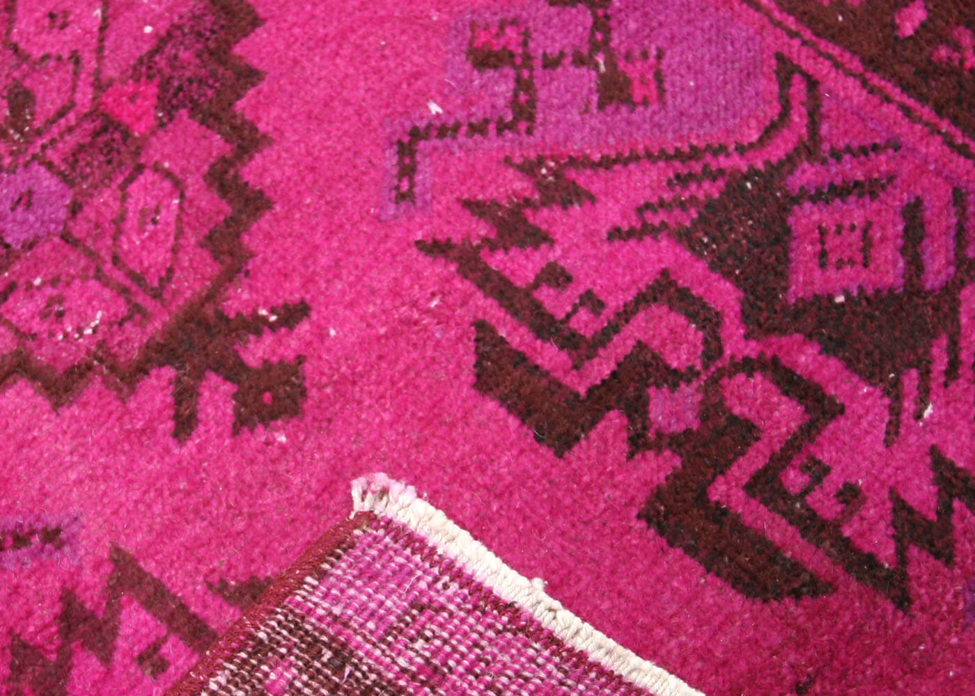 Vintage Turkish OverDyed Yastic - 1'7" x 3'2" - 201021