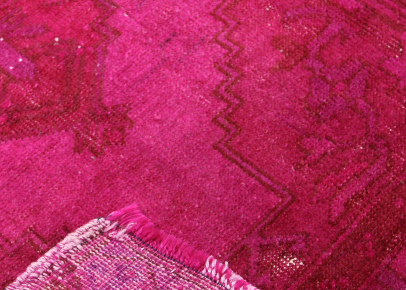 Vintage Turkish OverDyed Yastic - 1'7" x 2'10" - 201025