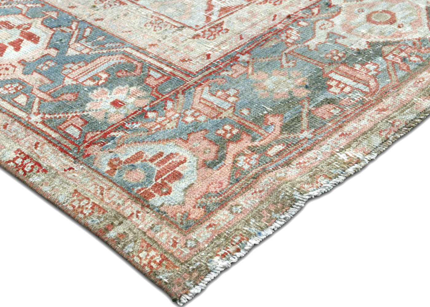 Semi Antique Persian Heriz Rug - 11'2" x 16'10" - 201037