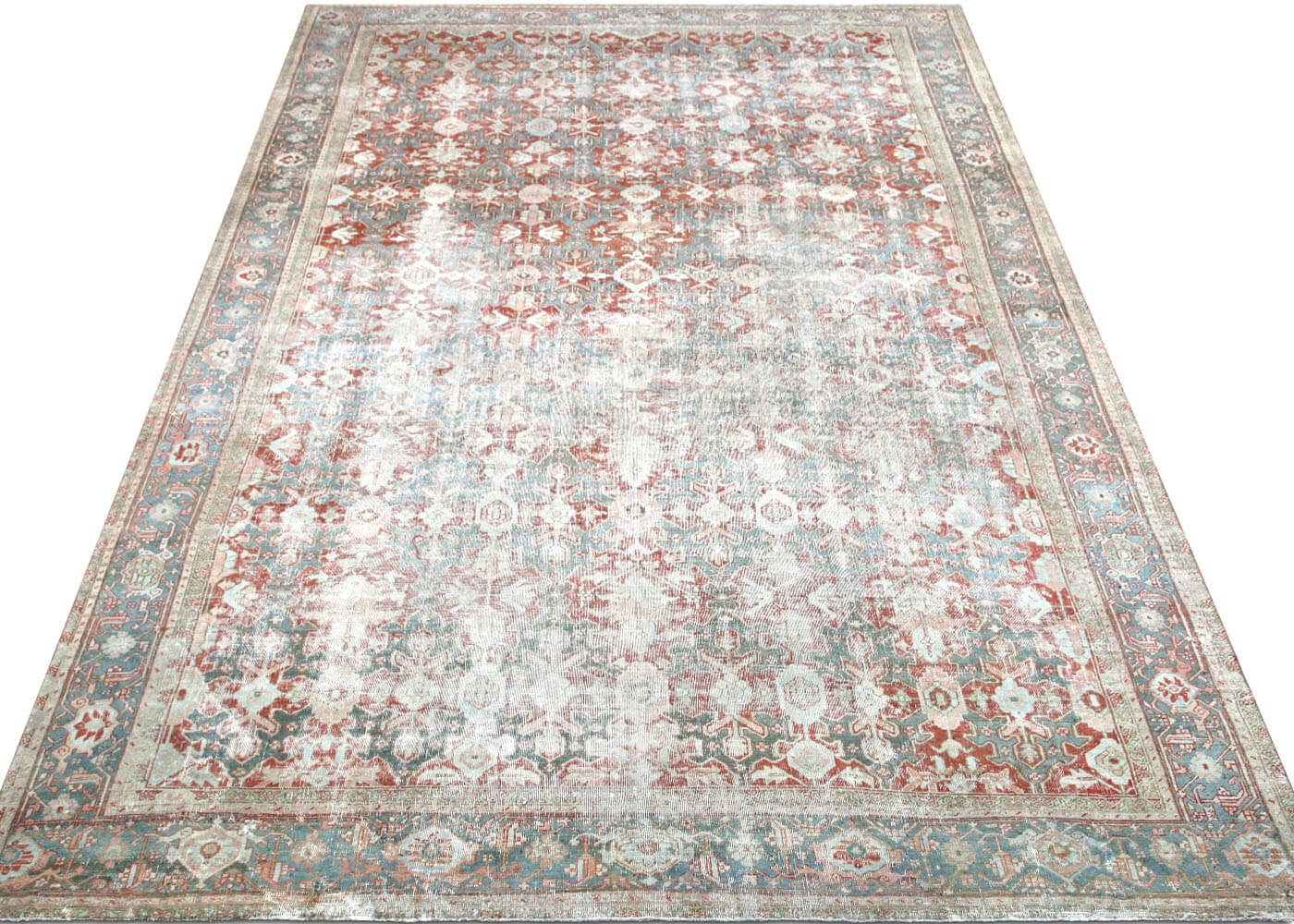 Semi Antique Persian Heriz Rug - 11'2" x 16'10" - 201037