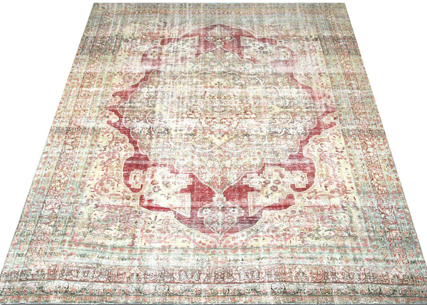 Semi Antique Persian Kerman Rug - 11'1" x 16'2" - 201044