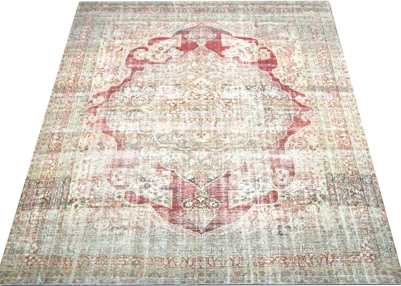 Semi Antique Persian Kerman Rug - 11'1" x 16'2" - 201044