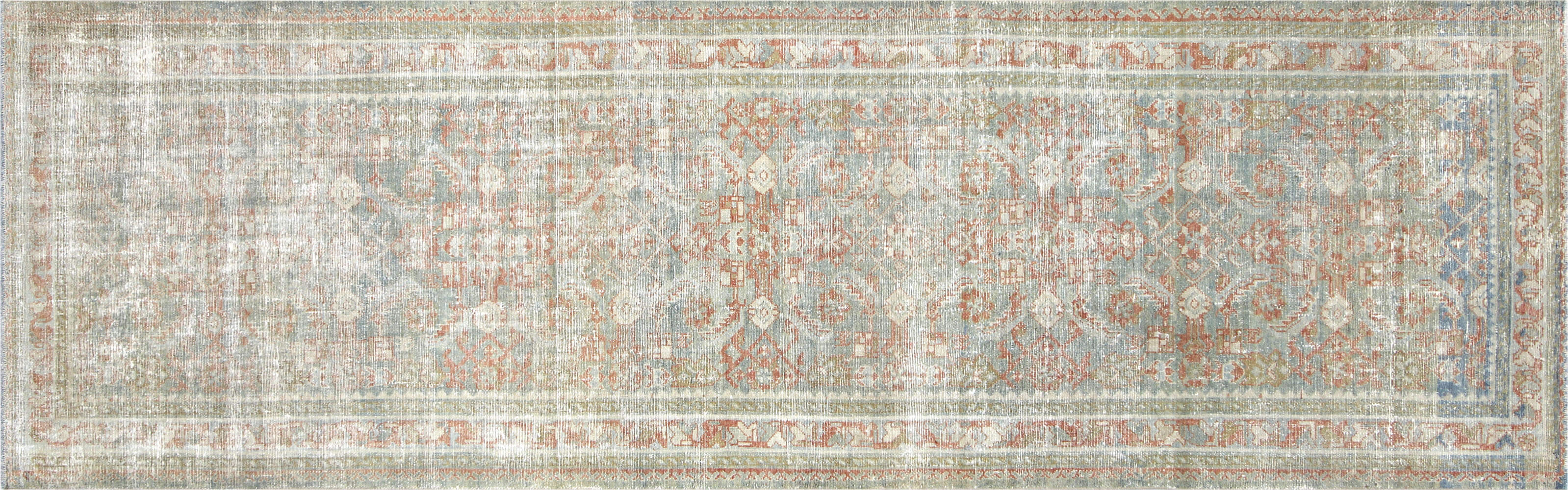 Semi Antique Persian Melayer Runner - 3'5" x 10'10" - 201048