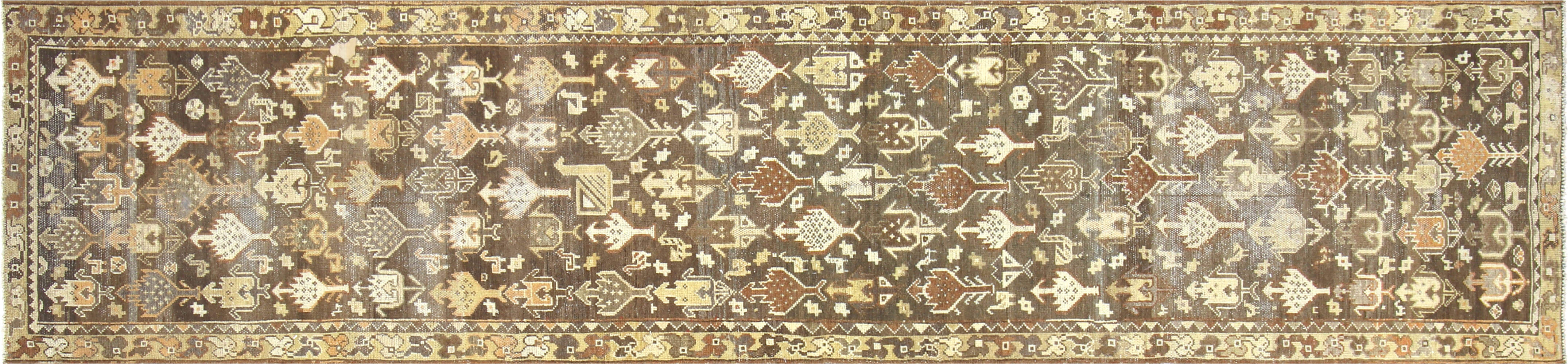 Semi Antique Persian Melayer Runner - 2'8" x 10'8" - 201050