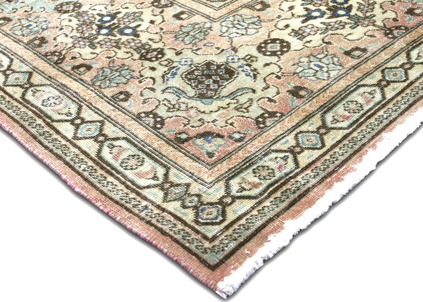 Semi Antique Persian Tabriz Rug - 9'8" x 12'10" - 201070