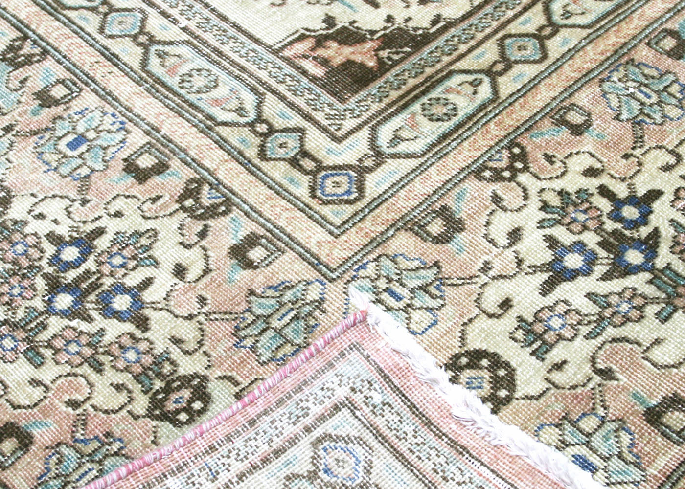 Semi Antique Persian Tabriz Rug - 9'8" x 12'10" - 201070