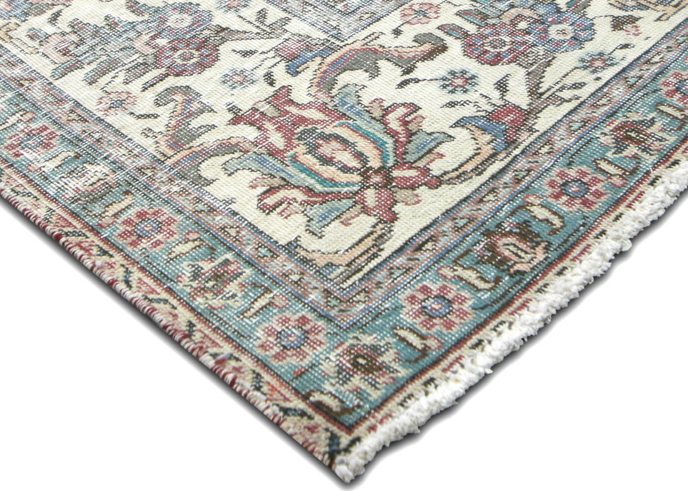 Vintage Persian Tabriz Rug - 9'6" x 10'10" - 201075