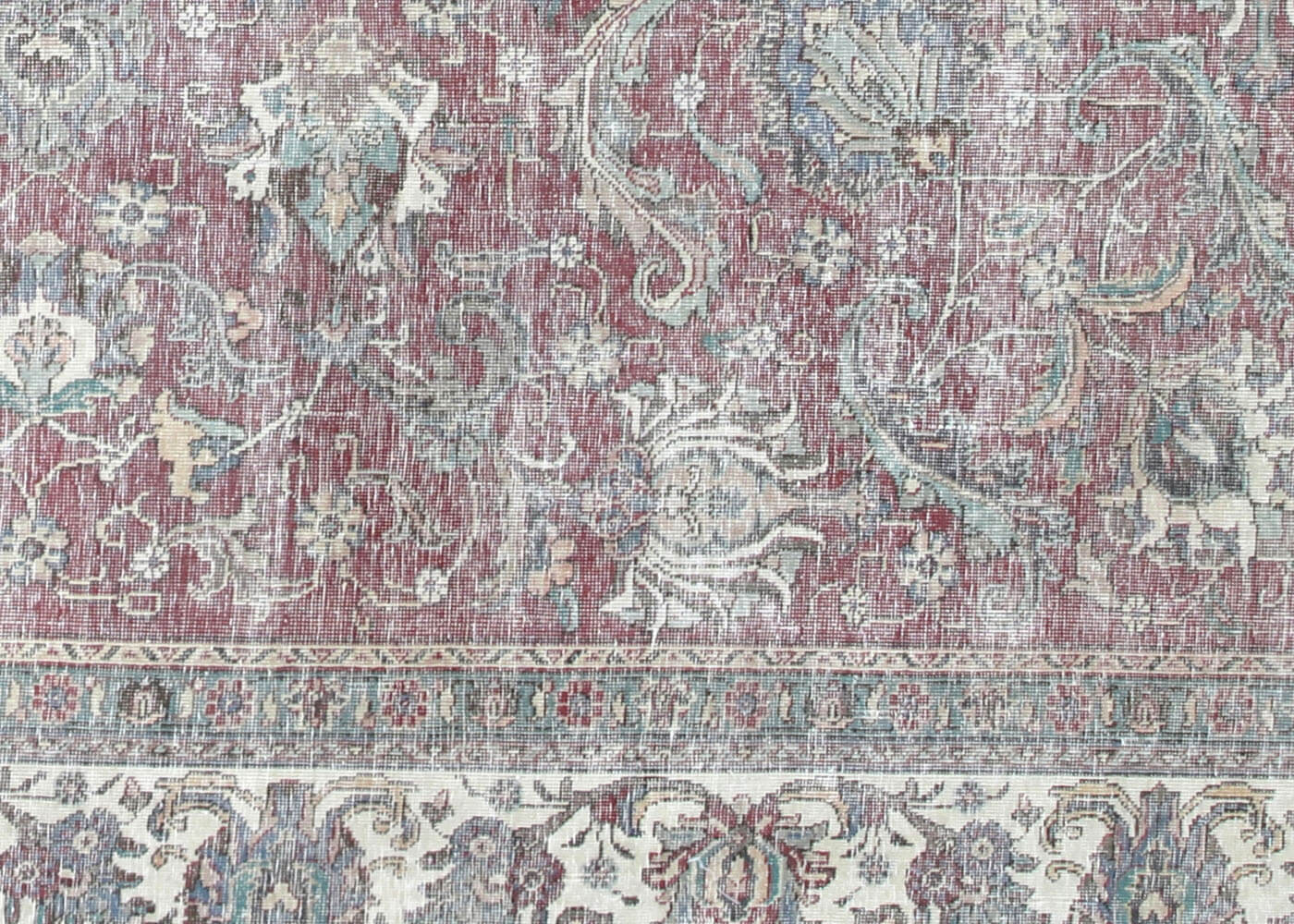 Vintage Persian Tabriz Rug - 9'6" x 10'10" - 201075