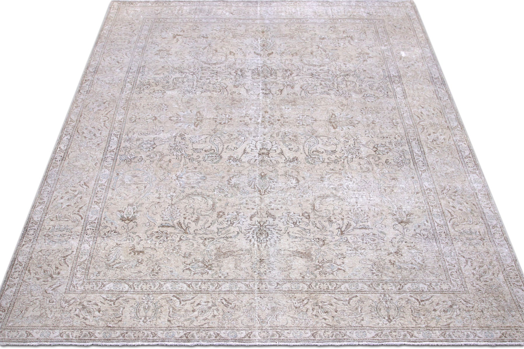 Vintage Persian Tabriz Rug - 11'1" x 14'1" - 201076