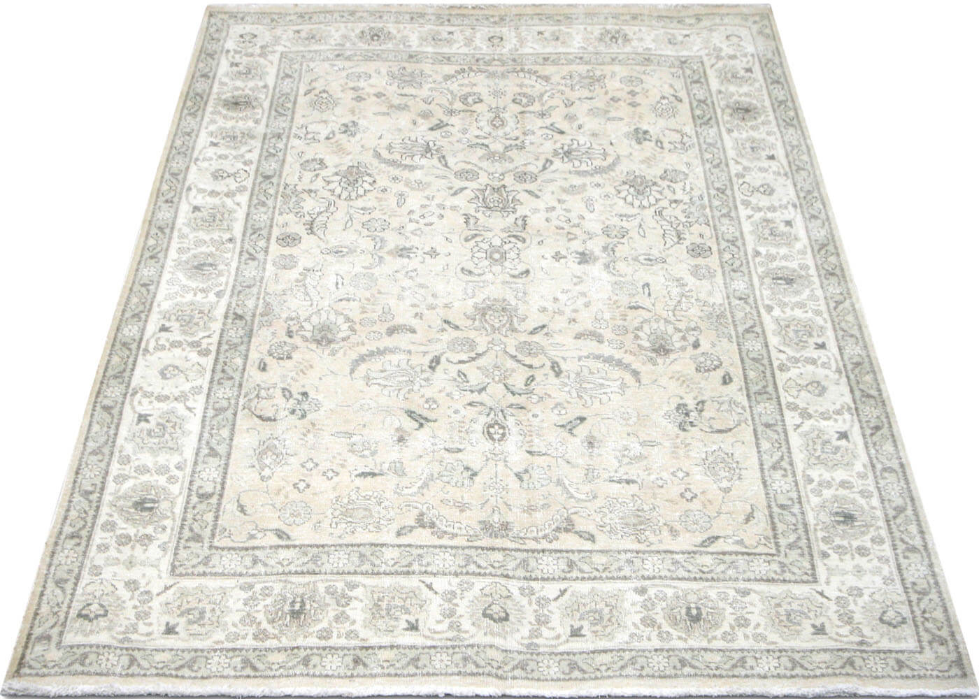Vintage Persian Tabriz Rug - 6'3" x 9'2" - 201077