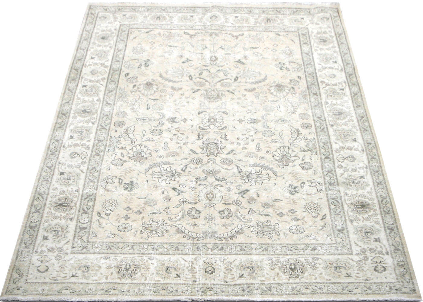 Vintage Persian Tabriz Rug - 6'3" x 9'2" - 201077